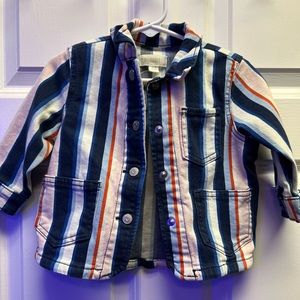 Gymboree striped baby jacket size 12-18M